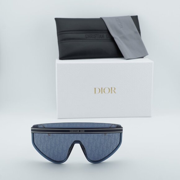 Dior DIORCLUB M2U 31B8 Shield Sunglasses - Matte Navy Blue main image 6